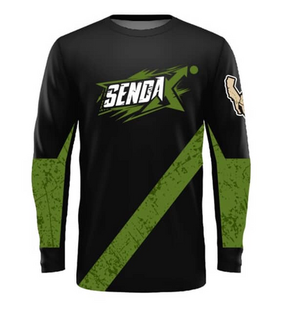 SendaX Off-Road Jersey – Black & Olive Edition