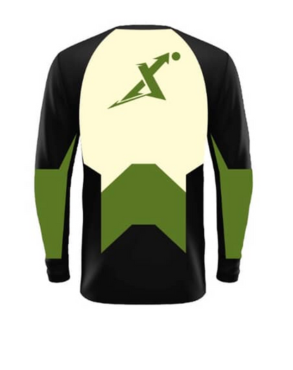 SendaX Off-Road Jersey – Black & Olive Edition