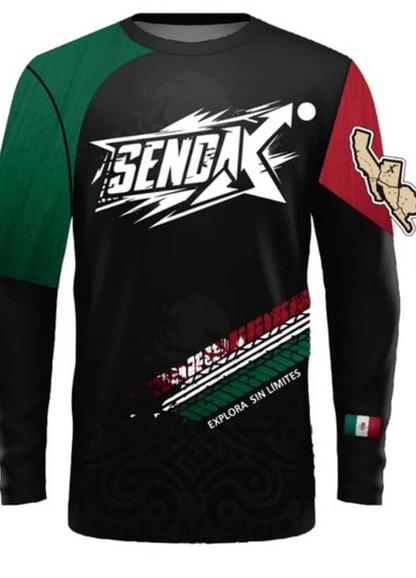 SendaX Off-Road Jersey – Black & Olive Edition